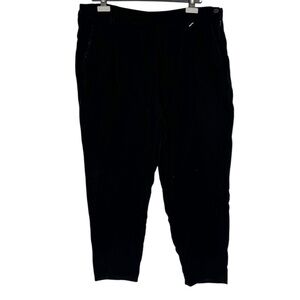 Disturbia Shadow Velour Tapered Trousers in Black size 16 Missing Charm NWOT